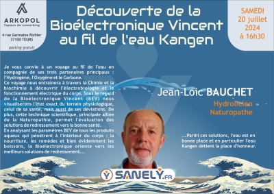 Découverte de la Bioélectronique Vincent au fil de l'eau Kangen�