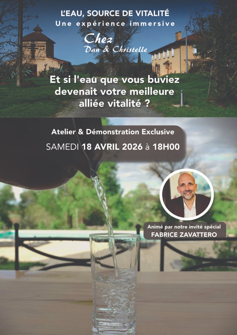 L'eau Source de vitalité