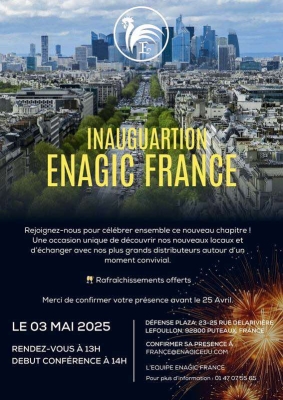 Inauguration Enagic paris La Défense (SUR INVITATION)
